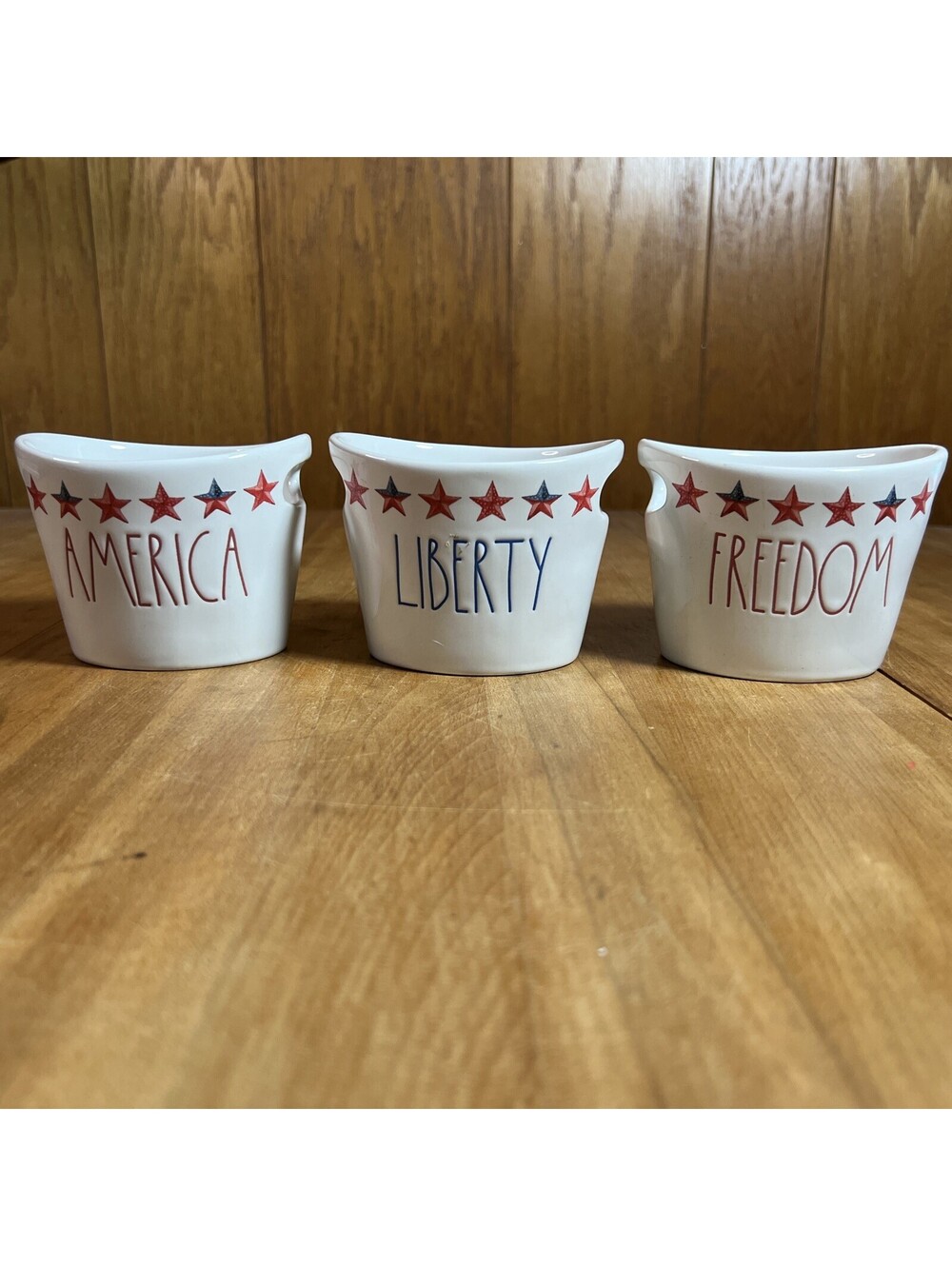 Rae Dunn America Liberty Freedom Nesting Bowls Set of 3